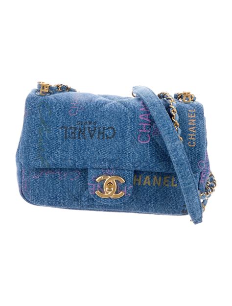 chanel denim rose bag|real chanel denim bag.